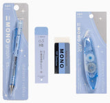 Tombow Mono Stationary Set | Mech Pencil | Eraser | 0.5 HB Refill Lead | 5mm Correction Tape