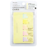 Kanmido Coco Fusen Card | 5 Colors | 105 Sheets | 11 x 32mm