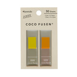 Kanmido Coco Fusen Sticky Notes | 2 Cases | 50 Sheets | 12 x 42mm