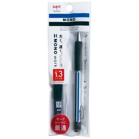 Tombow MONO Work Mechanical Pencil With Refill Lead Set | 1.3mm | Refill Lead HB