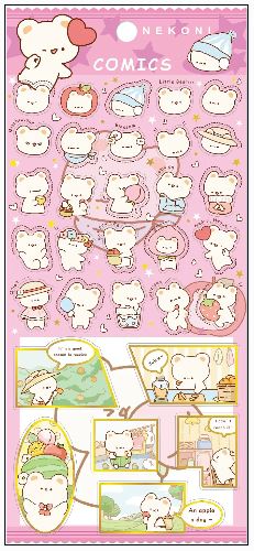 Nekoni Comic Animal Stickers