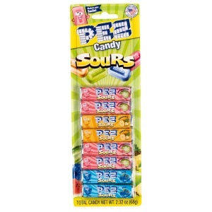 Pez Sour Refill Candy 8 Piece Blister Pack