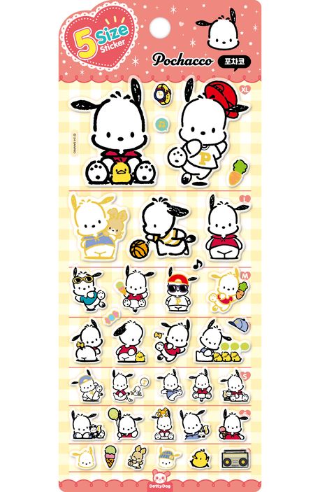 Sanrio 5 Size Sticker Sheet