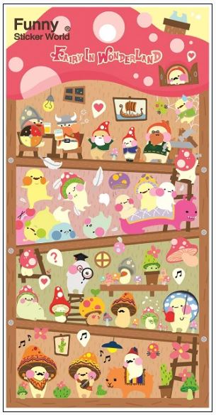 Funny Sticker World Fairy In Wonderland