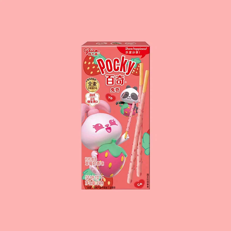 Glico Pocky Strawberry Milk and Crumbs