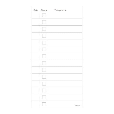 Midori To Do List Memo Pad - Orange