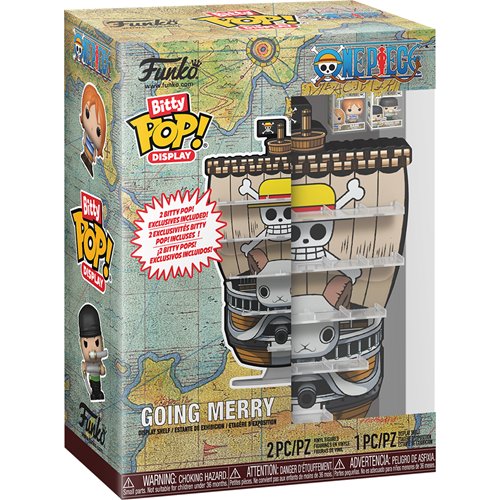 Funko Bitty Pop! Anime | One Piece Going Merry | Display Shelf