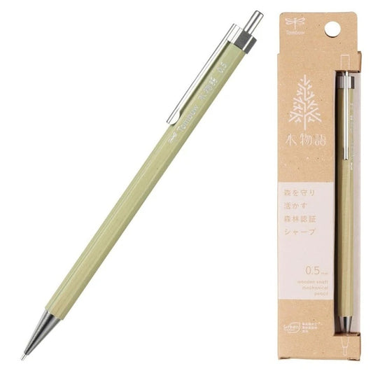 Tombow Wood Story Mechanical Pencil | 0.5mm | Forest Green