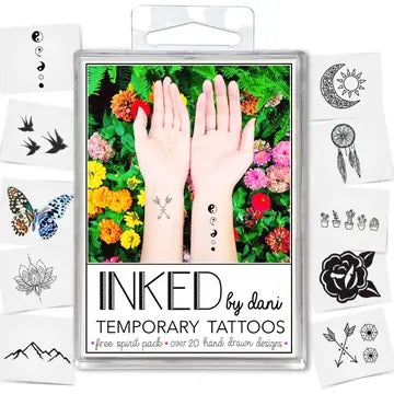INKED Style Collection Temporary Tattoo Pack