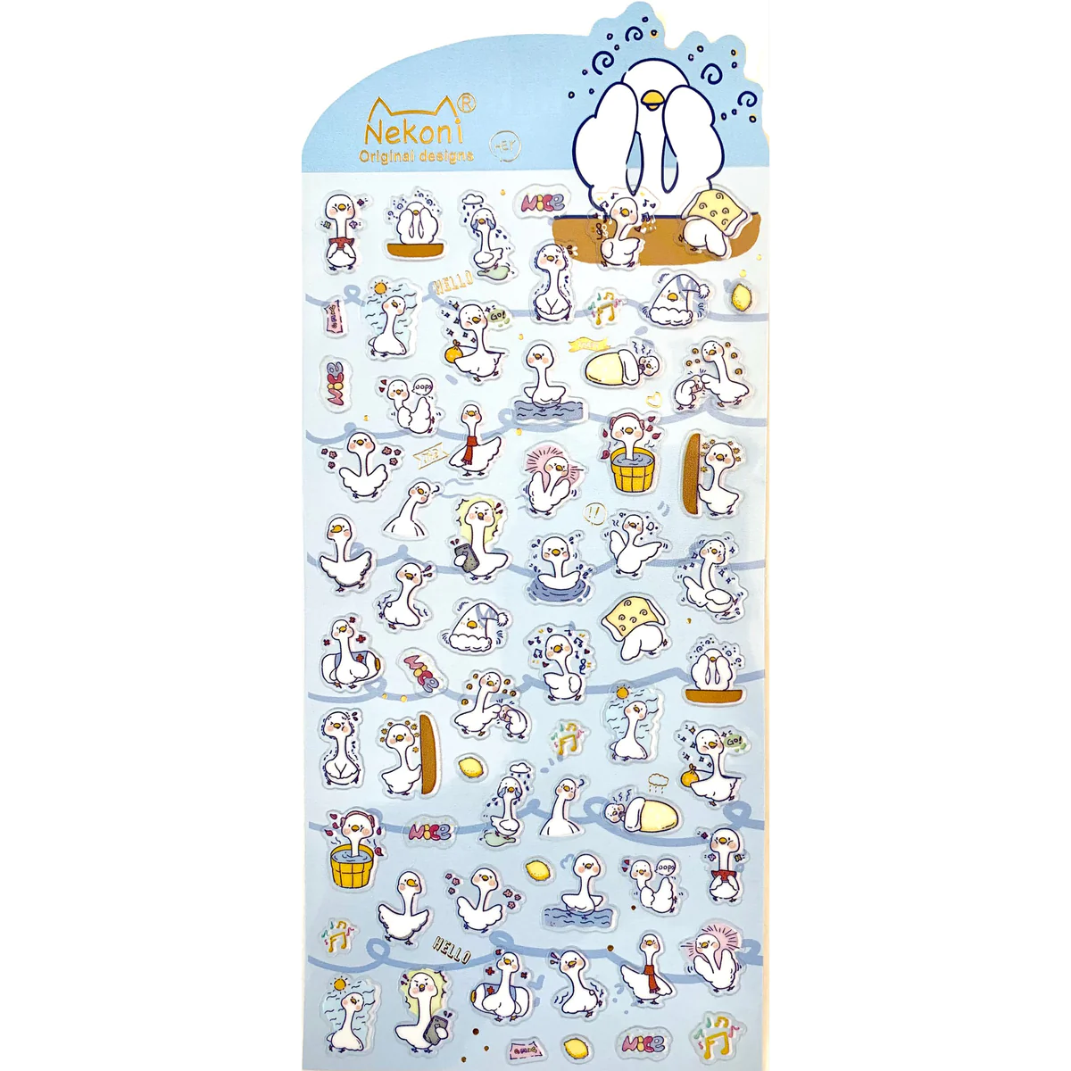 Nekoni Swan Stickers