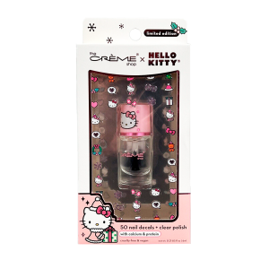 TCS SANRIO Hello Kitty Pink Holiday - 50 Nail Decals & Clear Polish