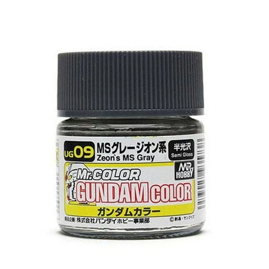 GSI Creos Mr. Hobby | Gundam Color | Acrylic Paint | 10ml Bottle | UG09 Zeon's MS Gray Semi Gloss