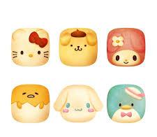 Sanrio Characters Chigiri Bread Squeeze Mascot