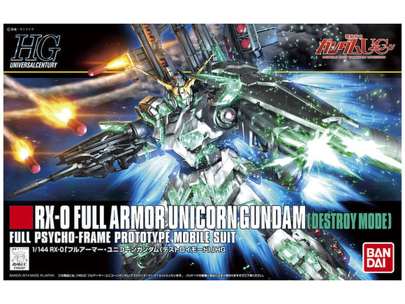 Gundam RX-0 Full Armor Unicorn Gundam Full Psycho-Frame Prototype Mobile Suit HG 178