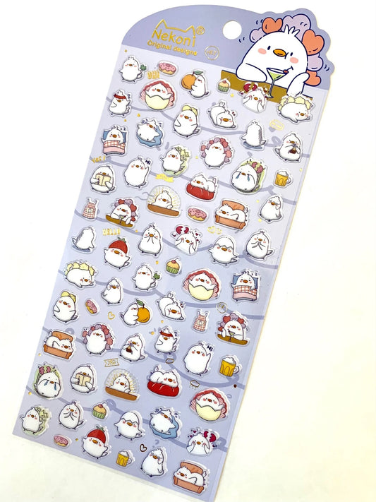 Nekoni Chick Stickers