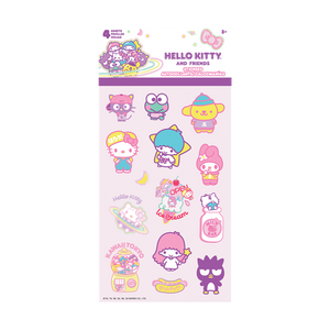 Hello Kitty And Friends 4 Sheets Stickers - Variety Pack