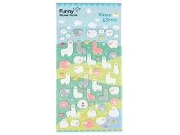 Funny Sticker Alpaca & Sheep