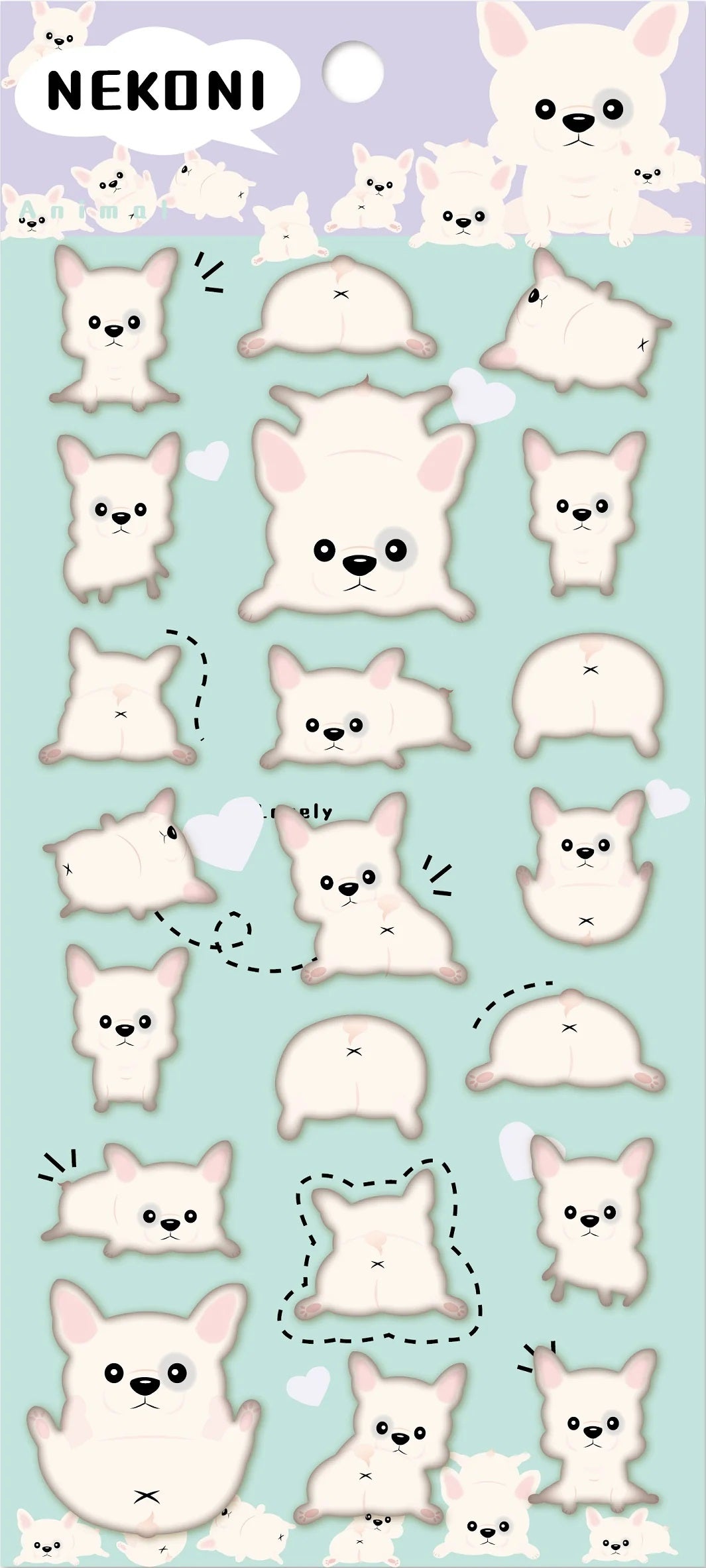 Nekoni Pop Up Dog Stickers