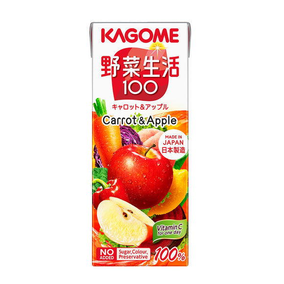 Kagome Vegetable Life 100 Juice Box 195ml