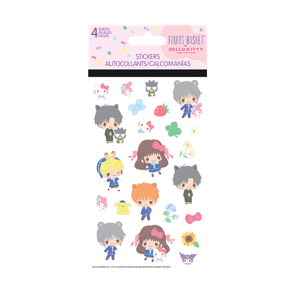 Hello Kitty and Friends Stickers - Fruit Basket