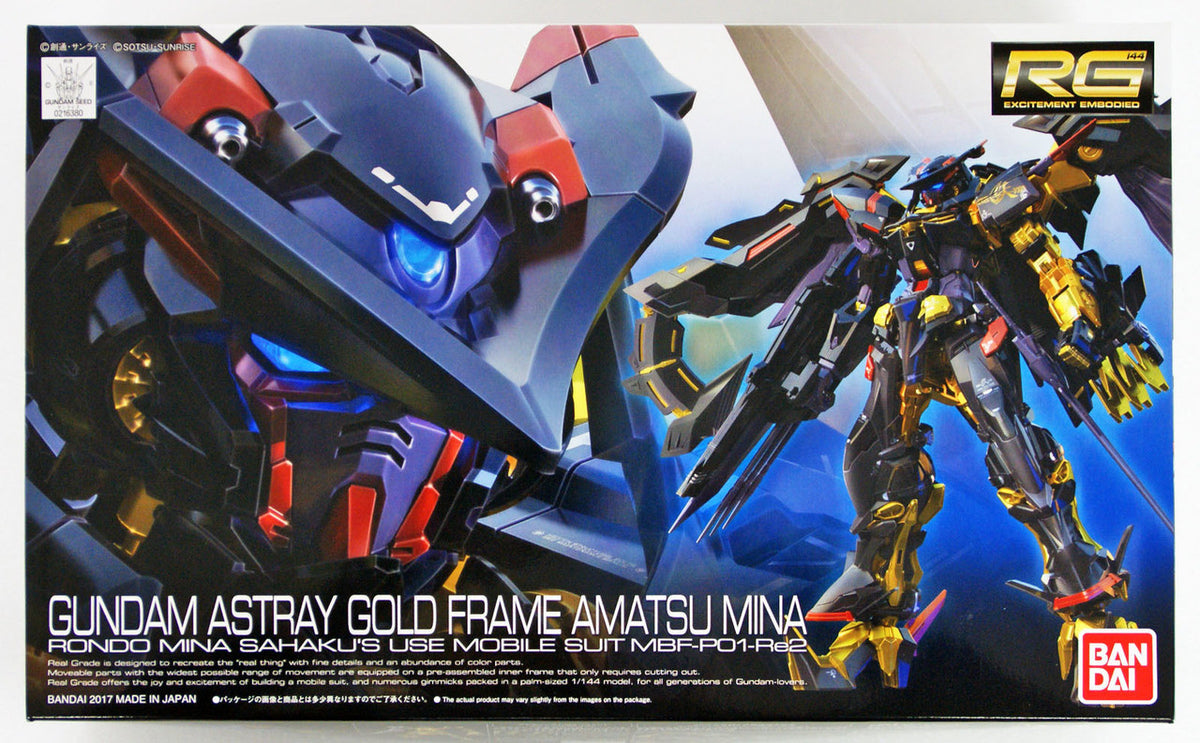 Gundam Astray Gold Frame Amatsu Mina Rondo Mina Sahaku's Use Mobile Suit MBF-PO1-Re2 RG 24