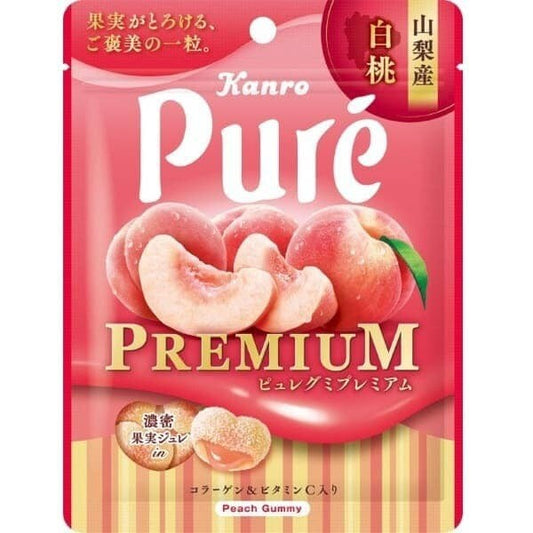Kanro Pure Gummy Premium Hakuto Peach