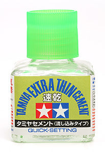 Tamiya Extra Thin Plastic Cement Quick Setting 40ml Bottle