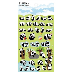 Funny Sticker World Panda
