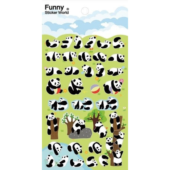 Funny Sticker World Panda