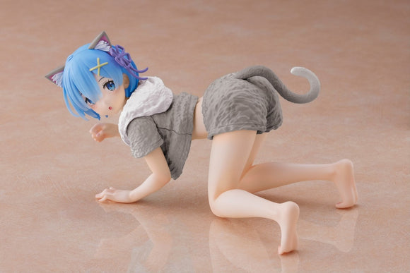 Desktop Cute Figure | Re:Zero Starting Life in Another World | Rem | Cat Roomwear Ver