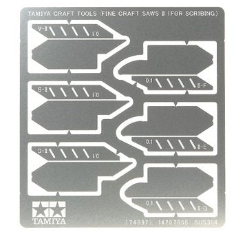 Tamiya Fine Craft Saws For Line Carving