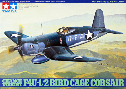 Tamiya 1/48 Chance Vought F4U-1/2 Bird Cage Corsair Aircraft