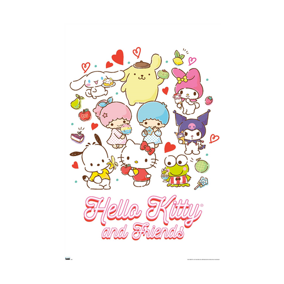 Hello Kitty Poster - Kawaii Favorite Flavors