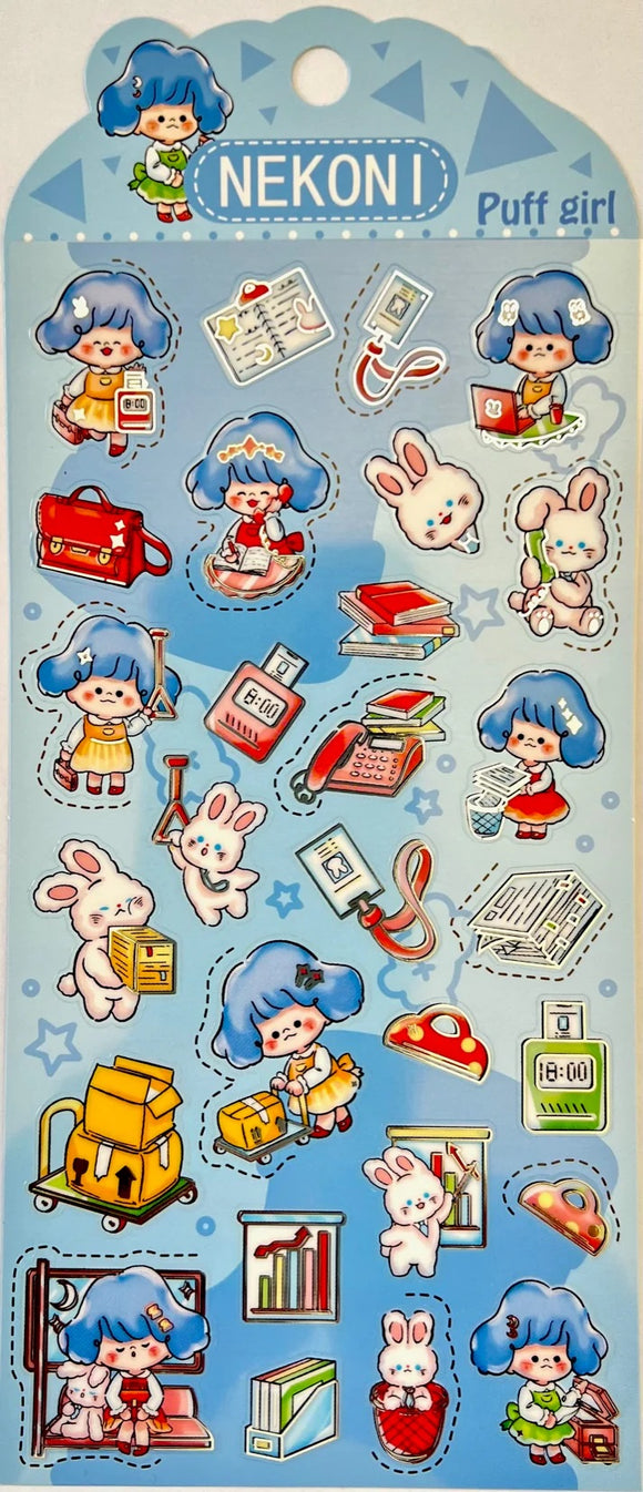 Nekoni Puff Stickers
