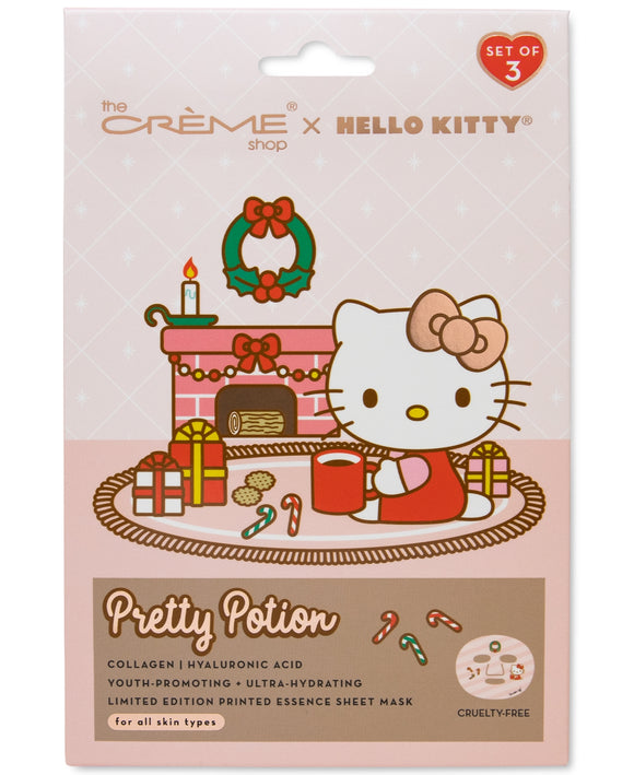 TCS SANRIO Hello Kitty Pretty Potion Printed Essence Sheet Mask 3pcs