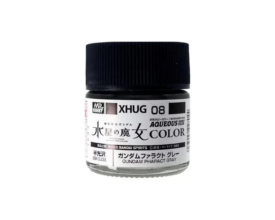 GSI Creos Mr. Hobby | Aqueous Gundam Color | Acrylic Paint | 10ml Bottle | XHUG08 Gundam Pharact Gray