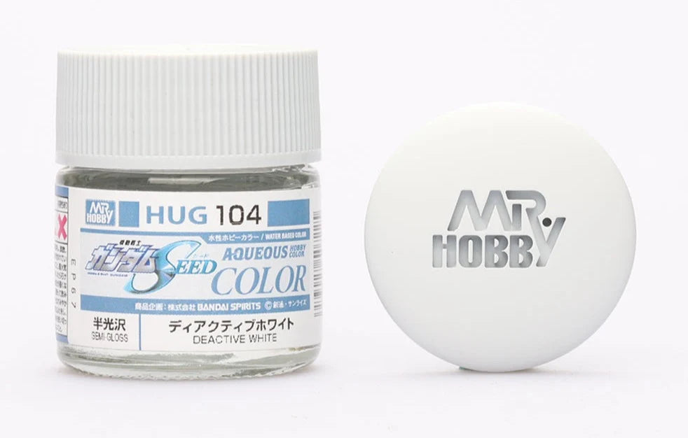 GSI Creos Mr. Hobby | Aqueous Gundam Color | Acrylic Paint | 10ml Bottle | HUG104 Gundam Deactive White