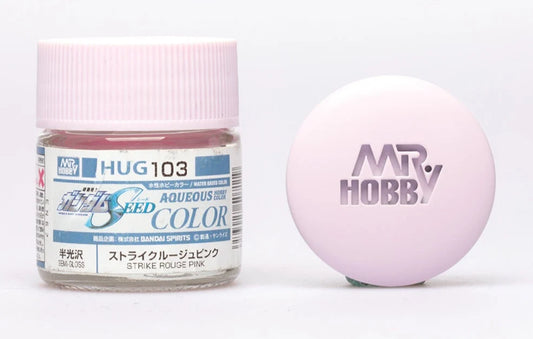 GSI Creos Mr. Hobby | Aqueous Gundam Color | Acrylic Paint | 10ml Bottle | HUG103 Strike Rouge Pink