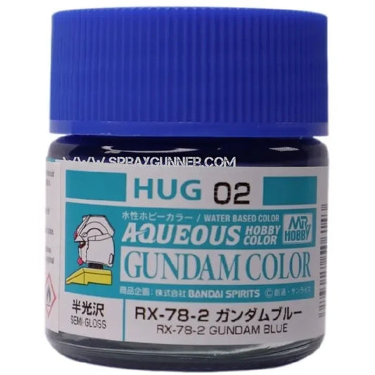 GSI Creos Mr. Hobby | Aqueous Gundam Color | Acrylic Paint | 10ml Bottle | HUG02 Gundam Blue