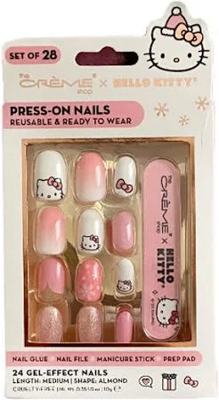 The Creme Shop Sanrio Hello Kitty Press-on Nails Pink Holiday