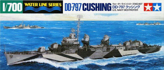 Tamiya 1/700 USS Cushing DD797 Fletcher Class Destroyer Waterline