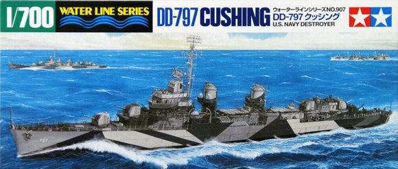 Tamiya 1/700 USS Cushing DD797 Fletcher Class Destroyer Waterline