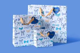 Blue Bows Gift Bag Large