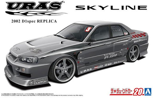 Aoshima Nissan URAS 2002 D1 Spec Replica 34 Skyline '01
