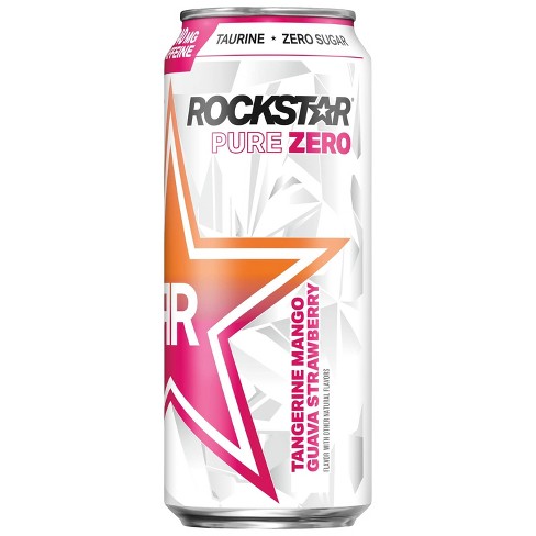 Rockstar Pure Zero Tangerine Mango Guava Strawberry