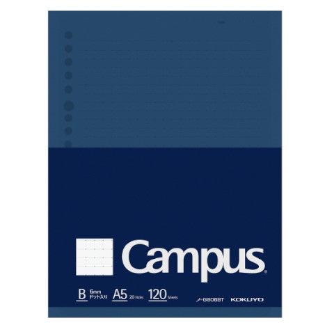 Campus Loose Leaf Paper A5 6mm Dotted Line 120 Sheets NO-G806BT