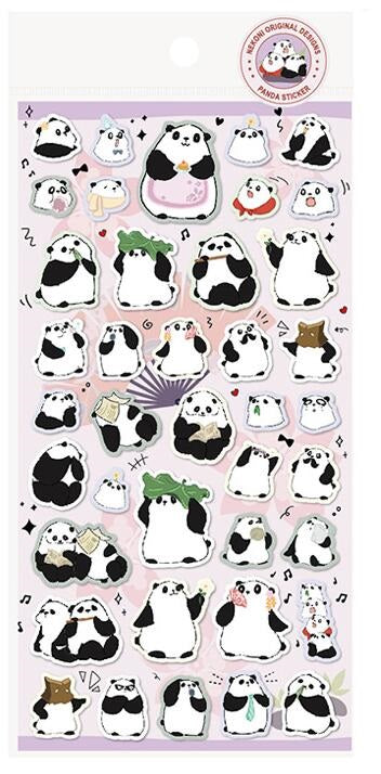 Nekoni Original Design Stickers Panda