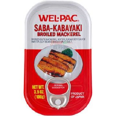 WelPac Broiled Mackerel 3.5 oz can