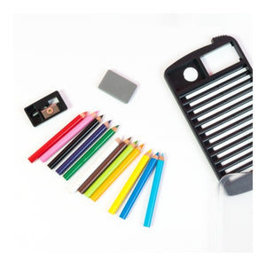 Clear Mini Staff Color Pencils Set