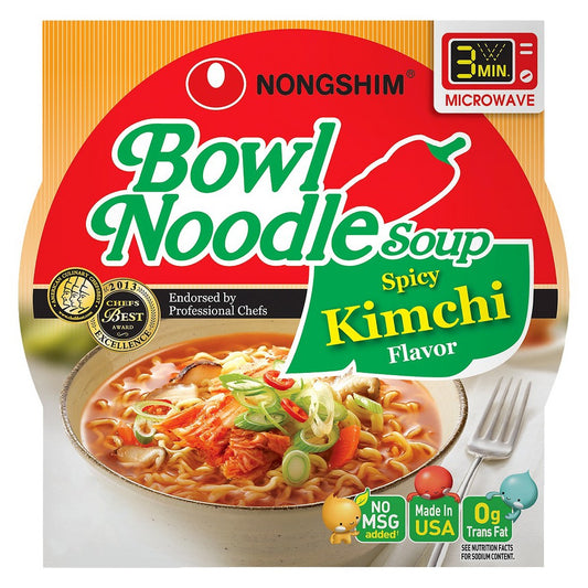 Nongshim Bowl Noodle Spicy Kimchi